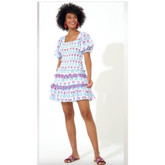 Oliphant NWT Flirty Skirt Blue Poppy - Picture 1 of 4